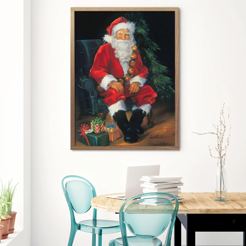 Santa Believes Canvas Graphic ArtPainting & Calligraphy AliExpress