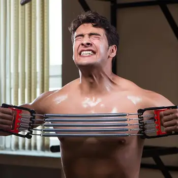 

Male Spring Chest Developer Machine Chest Expander Grip/Arm Strength Home Gym Muscle Training Sports Elastic Bands For Fitness