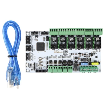

3D Printer Accessories RUMBA-32 Bit Main Control Board Compatible with Marlin 2.0 32-Bit RUMBA Upgrade Version DIY