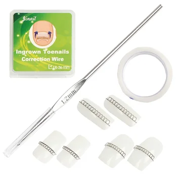 

3pcs/set Ingrown Toenail Correction Steel Hook Wire Fixer Tape Paronychia Bunion Treatment Pedicure Tool