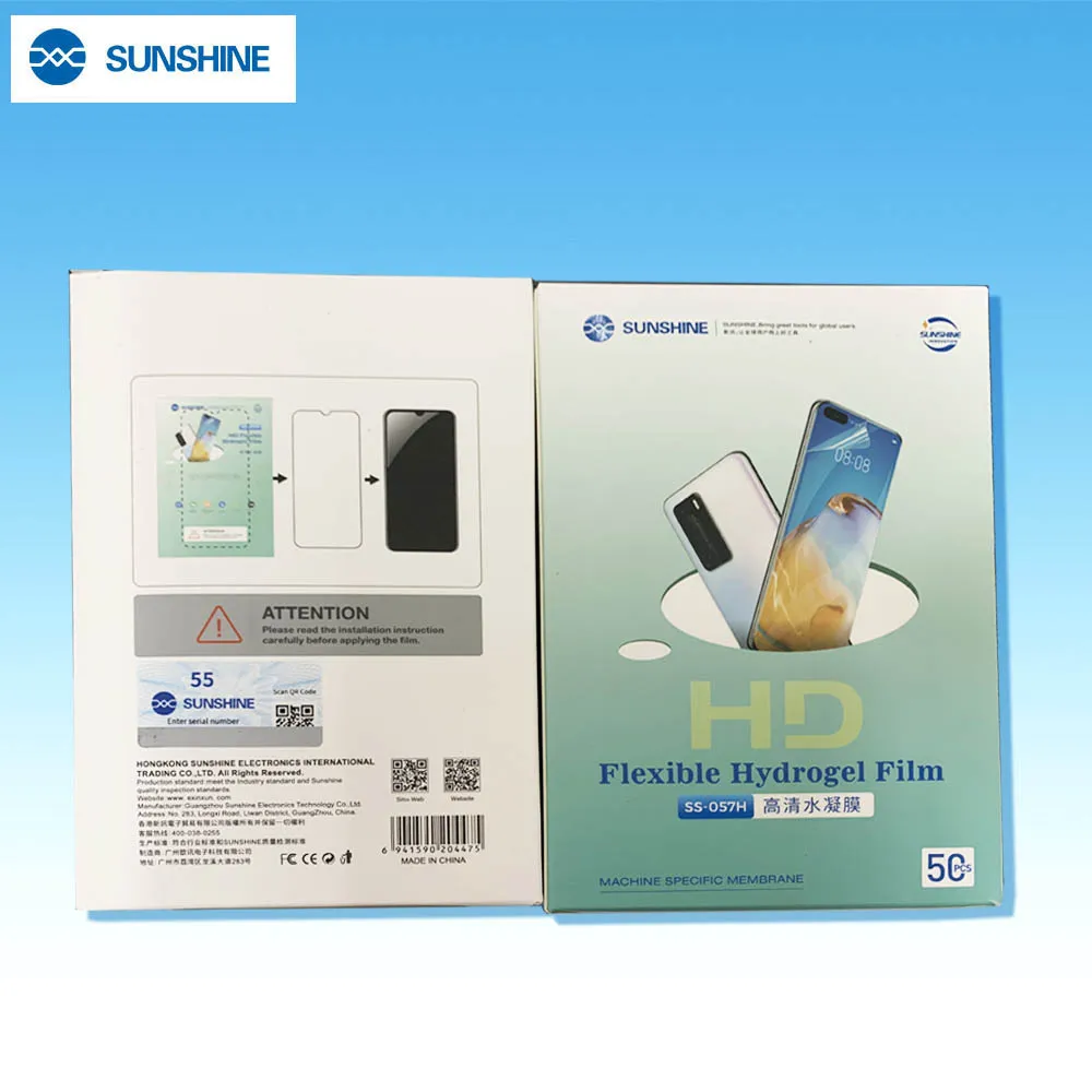 SUNSHINE 하이드로 겔 HD 필름, SS-890C 스크린 절단기 필름, 보호대 커터 스티커, SS057P 057P Plus 057PB, 20 개