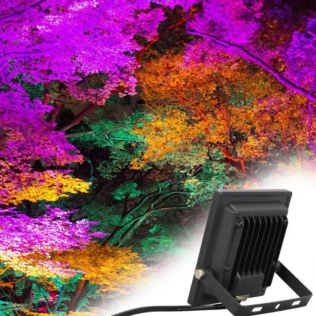 Rgb Fényszóró Színes Vízálló Porálló Parkos Gyep Fény 30W Ac85-265V 120 Fokos 16 Szín 4 Dinamikus Üzemmód