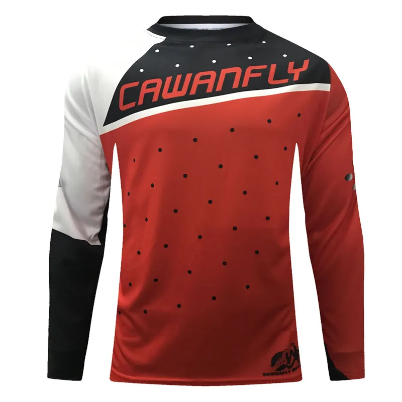 

OEM CWF Mountain Bike Jersey Man Cool-max Quick Dry Breathable Sublimation Print MTB Jersey Motocross Cycling Clothes Shirt