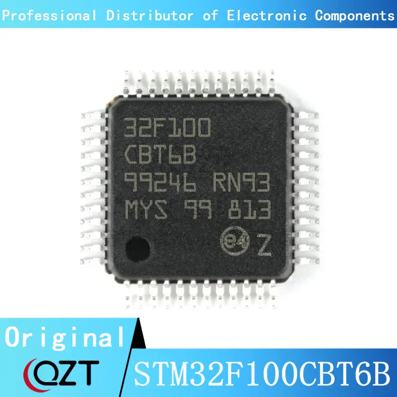 10pcs/lot STM32F100 STM32F100CB STM32F100CBT6 STM32F100CBT6B LQFP48 Microcontroller chip New spot stc12c5a60s2 35i lqfp44 lqfp48 mcu 1t 8051 microcontroller 10pcs lot