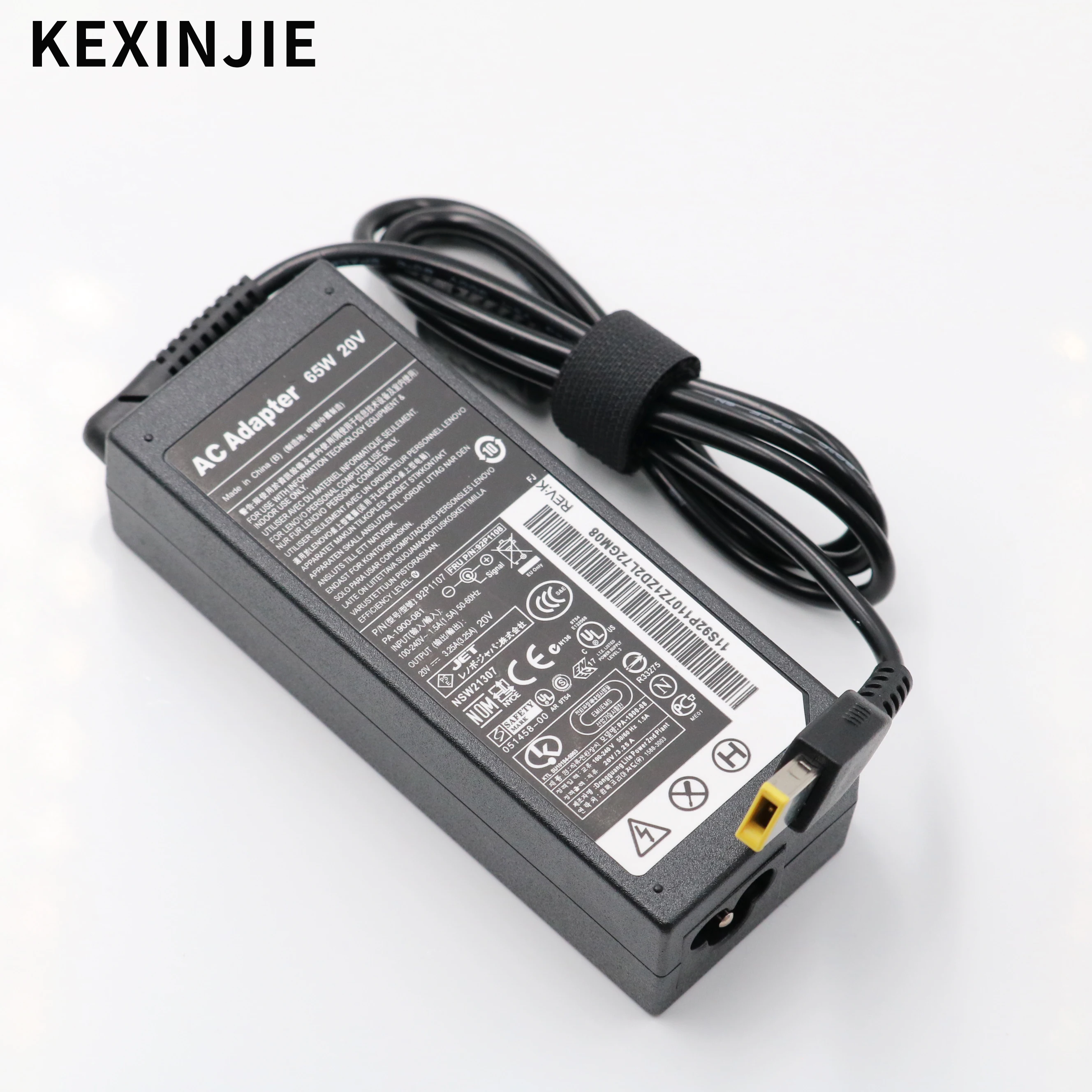 Зарядное устройство для ноутбука Lenovo Thinkpad X1carbon Yoga5 X270 X280 T580 P51s P52s E480 E470 20 в 3 25 А 65