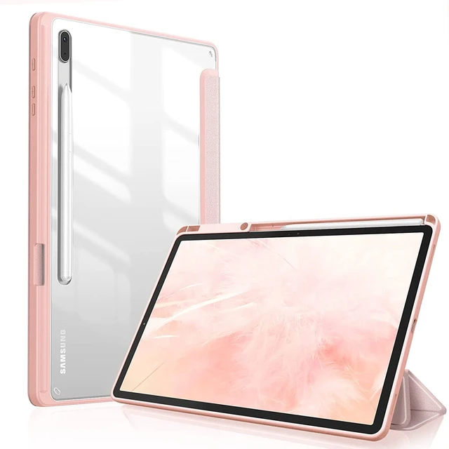 For New Samsung Galaxy Tab S7 Fe Lte 12.4 Plus Case For Samsung Tab S7 11  Case With Pencil Holder S8 Plus 12.4 Cover Auto Sleep - Tablets & E-books  Case - AliExpress