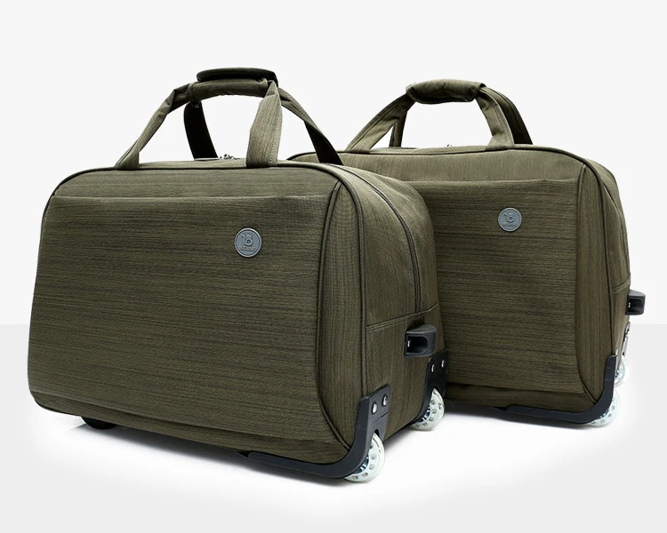 Деловая Мужская Женская тележка чемодан для багажа на колесиках брендовый Повседневный утолщенный Складной Футляр Дорожная сумка на чемодан на колесах чемодан