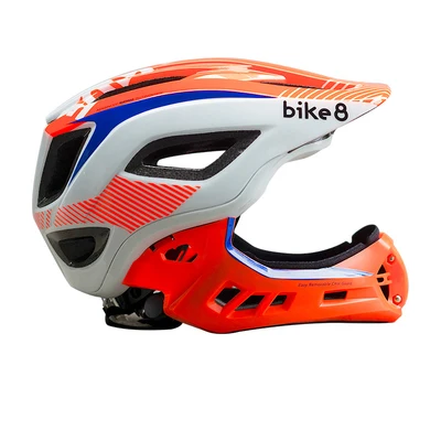 Bike8Children, велосипедные шлемы для езды на велосипеде, защита для катания на коньках, защитный шлем, светодиодный задний фонарь, детские спортивные шлемы S 49-53 см - Цвет: Оранжевый