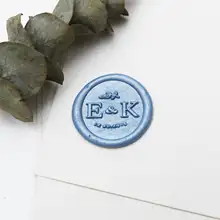 Именной вензель воск печать/Пользовательские Свадебные печати/свадебные приглашения печать/на заказ Свадебная печать/венок с инициалами