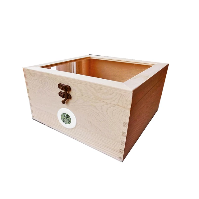 PITILLERA Cigar Box Wooden Mechanical Hygrometer Box Store Cigars Case Storage Can Nourishment - AliExpress
