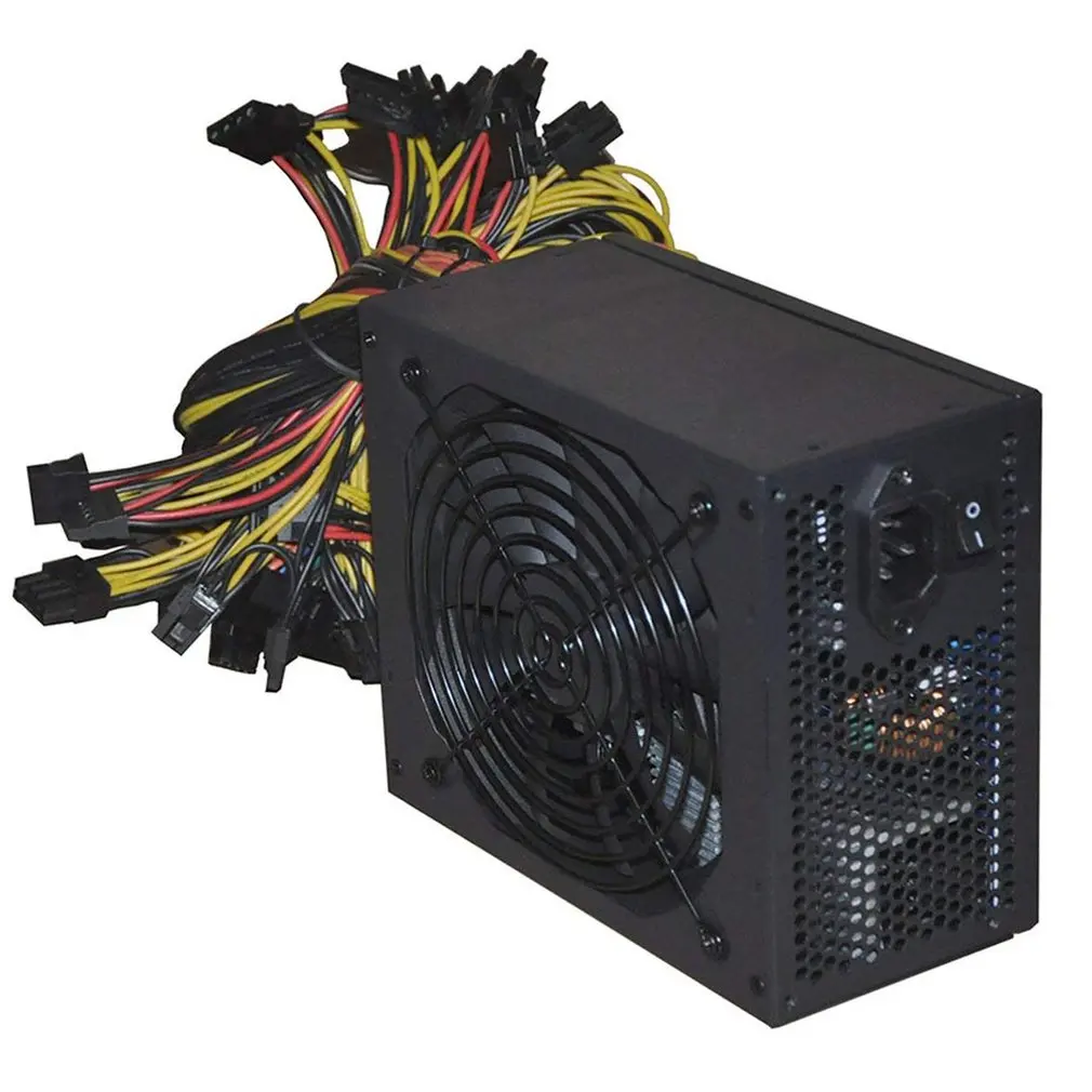 1800 шт. настольный блок питания золотой источник Вт BTC для R9 380 RX 470 RX480 6 GPU карт