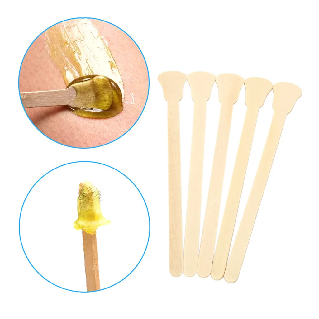 100Pcs Wooden Waxing Spatula Tongue Depressor Tattoo Wax Medication Mixing Stick 100Pcs Wooden Waxing Spatula Tongue Depressor Tattoo Wax Medication Mixing Stick