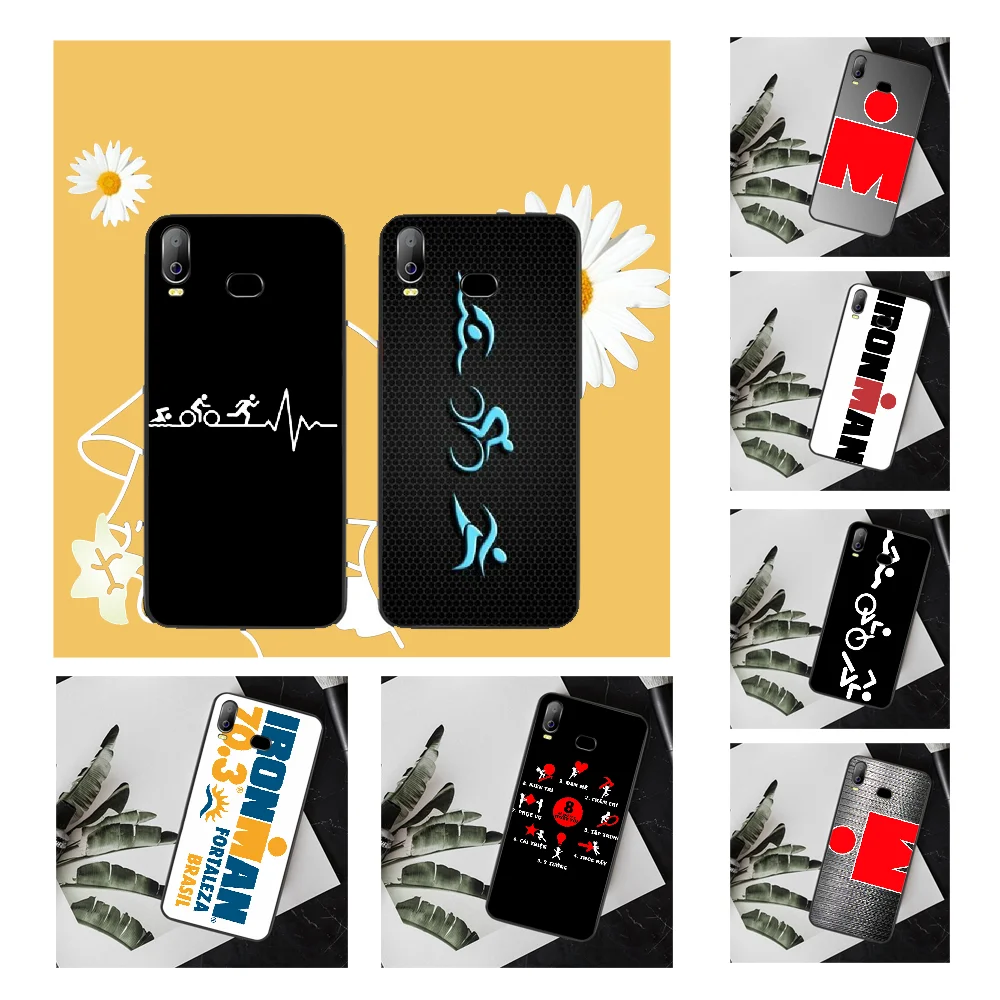 NBDRUICAI Ironman чехол для телефона с логотипом триатлона Samsung A10 A20 A30 A40 A50 A70 A71 A51 A6 A8 2018 |
