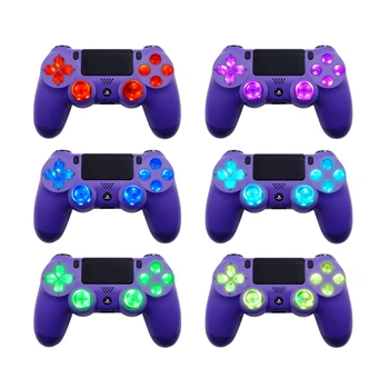 

2020 New Multi-Colors Luminated D-Pad Thumbsticks Face Buttons LED Kit for PS4 Controller