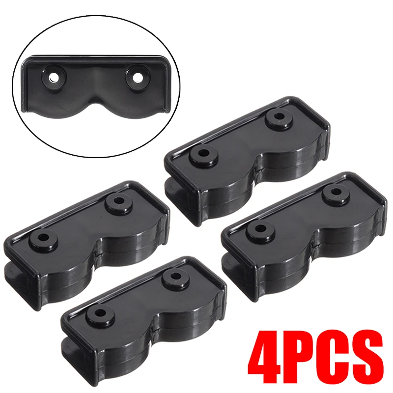 

4pcs New PopUp Replacement Tent Spare Parts Oblong Rectangular Bracket Connector Durable And Practical Tent Bracket Black
