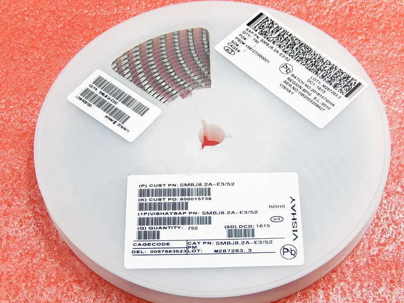 100 Pz/Lotto Nuovo Genuino Vishay Smb A Unidirezionale Tvs Diodi Di Patch Transitoria Di Soppressione Diodo Spedizione Gratuita