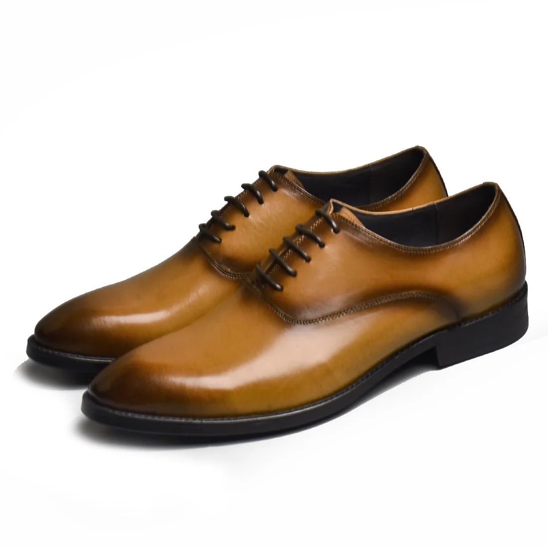 

2019 New Style Spring Autumn Winter Leather Shoes Men's Genuine Leather England Business Pointed-Toe MEN'S SHOES Formal Wear Lea