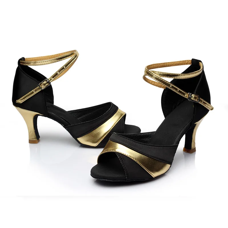 Heeled Women's Tango Ballroom Latin Salsa Dance Shoes 5/7cm For Girls Ladies