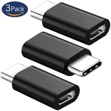 3 sztuk Micro Usb męski na typ c Microusb wygodny ogólny ładowarka konwerter type-c Adapter do Huawei Oneplus Xiaomi Typec kabel