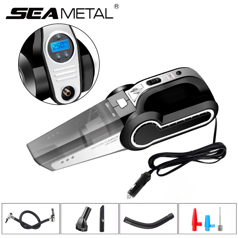 

12V Car Vacuum Cleaner Auto Air Compressors Inflatable Compressor Automobiles Tyre Pump Cars Vacuum Cleaner Handheld Accessories
