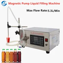 Semi-Automatic Magnetic Pump Bottle Liquid FIlling Machine 2-5000ml CNC LCD For E-Liquid Essential Oil Quantitative Dispenser