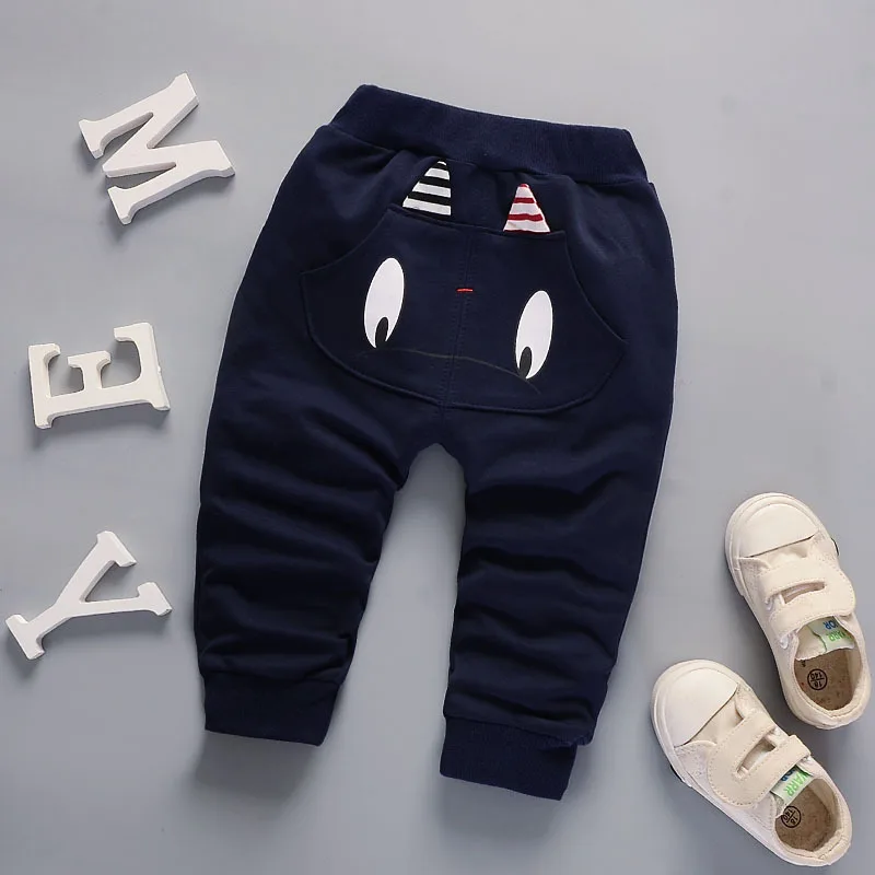 

2018 Men And Women Children Pants Spring And Autumn Korean-style New Style Infants Child Cartoon Monster Casual Pants