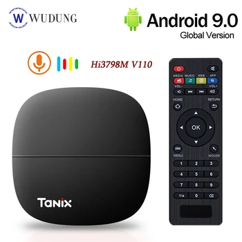 

2020 New Android 9.0 TV Box Tanix H1 Hi3798M V110 Quad Core LPDDR4 2GB 16GB ROM HDMI 2.0 4K Media Player Boxes Set Top Box