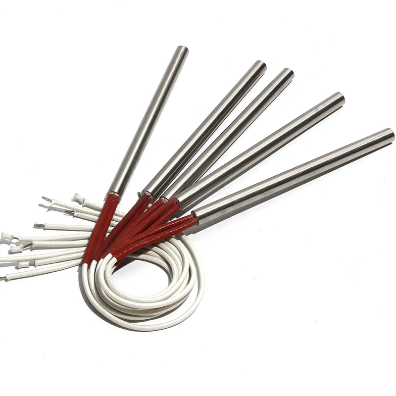 

LUJINXUN 550 Вт-590 Вт одноголовый Электрический нагревательный трубчатый Картридж нагреватель 14*120/125/128/130/135 мм 304SS 110 В/220 В/380 В 5 шт.