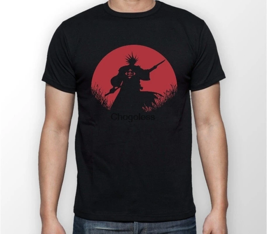 Мужская футболка Zaraki Kenpachi Red Moon Отбеливатель Аниме | одежда