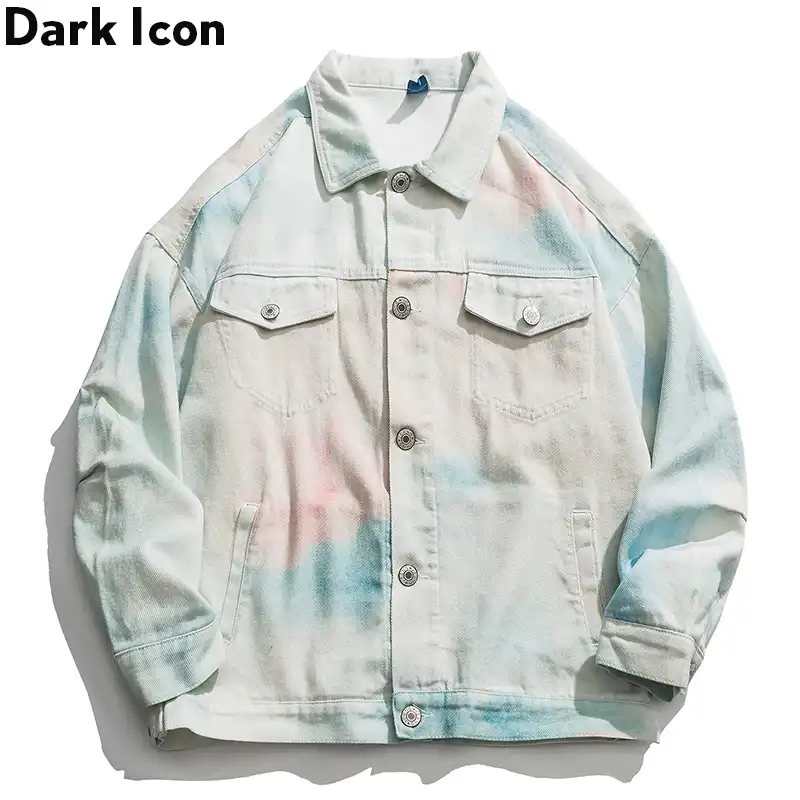 turquoise denim jacket mens