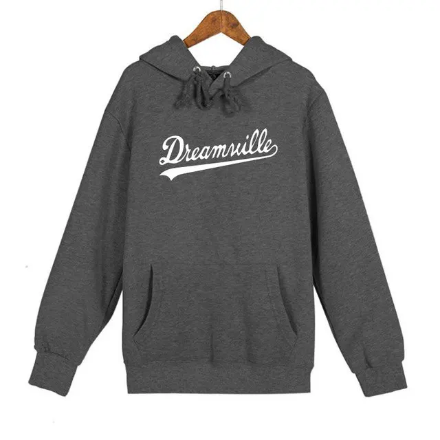 UplzCoo новые толстовки для мужчин в стиле хип-хоп DREAMVILLE J Cole логотип с капюшоном Swag письмо флис J худи с принтом Cole зимние толстовки Мужские Пуловер JA300
