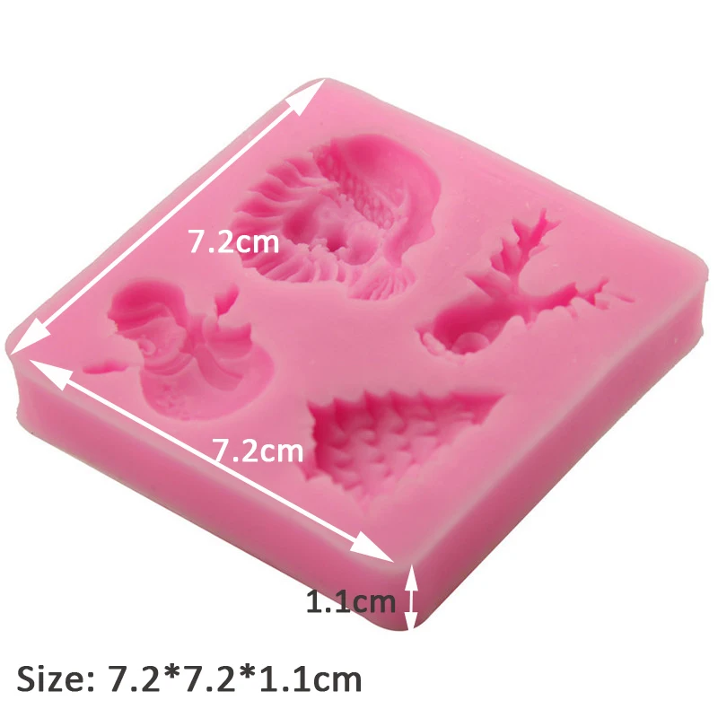 Christmas Santa Claus Silicone Soap Mold DIY Moule Savon Form Fondant Soap Moulds Chocolate Silicon Cake Decorating Handmade