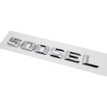 

Car Rear Trunk Lid Emblem Chrome Number Letters 500SEL For Mercedes Benz SEL Class 500SEL W204 W203 W211 W210 W212 W205 Cla Gla
