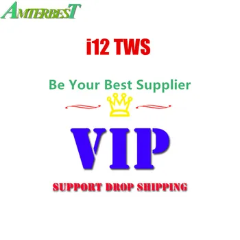 

AMTERBEST I12 Tws Bluetooth Earphones Wireless Touch Control Earbuds Headset with Charger Box for Smartphones