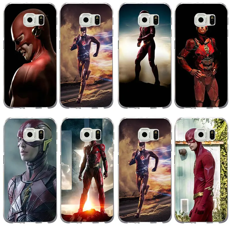 Flash Justice League Soft Phone Cases Cover for Samsung Galaxy S2 S3 S4 S5 Mini S6 S7 Edge S8 S9 S10 Plus Lite Note 8 9 |
