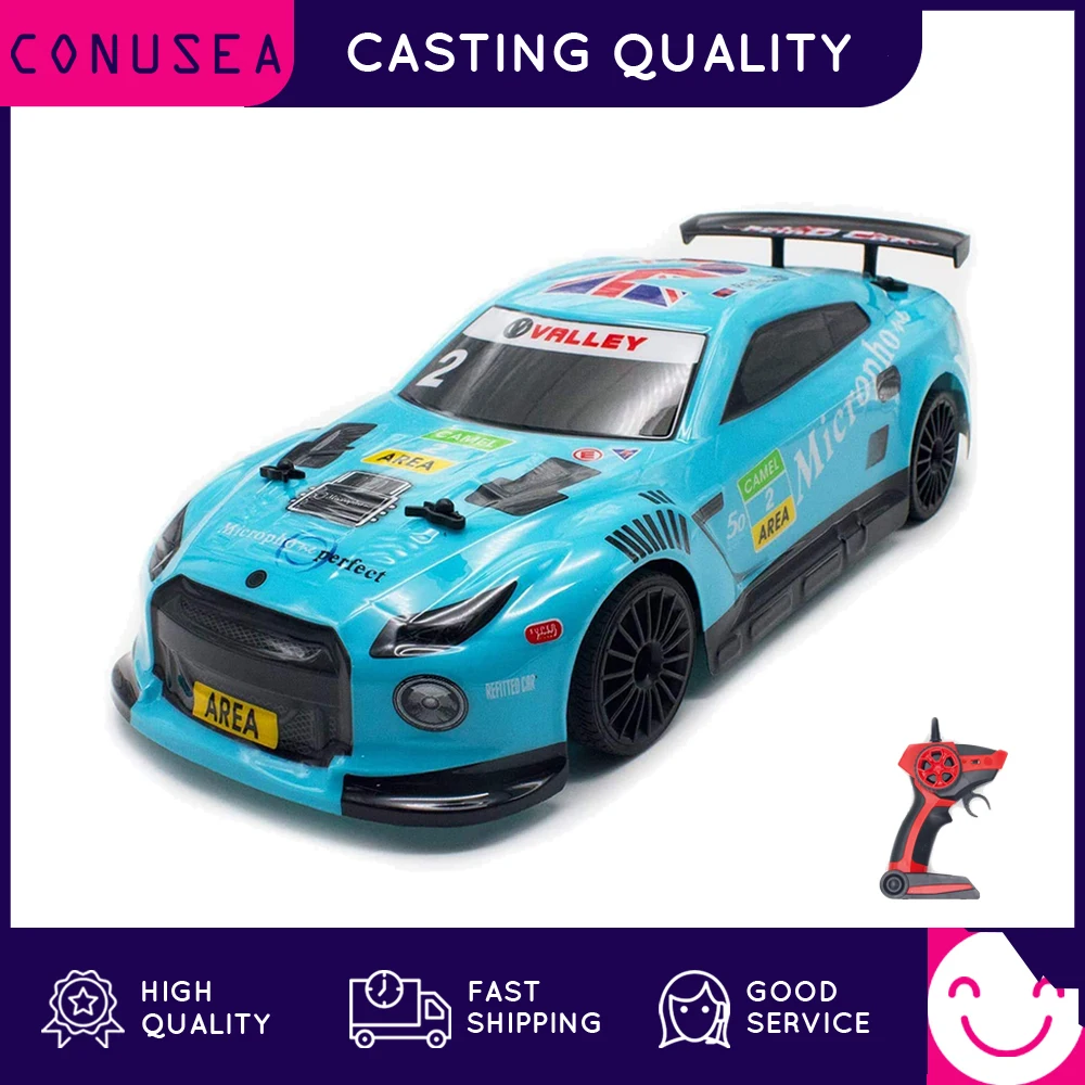 Volantex-coche de carreras teledirigido de alta velocidad para niños, vehículo eléctrico de Control remoto de 2,4 GHz, escala 1:14, 4WD