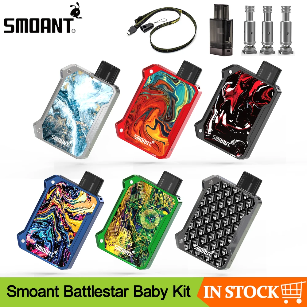Набор для вейпа Smoant Battlestar Baby 750 мАч с картриджем 2 мл Ом Ом|Системы нагревания
