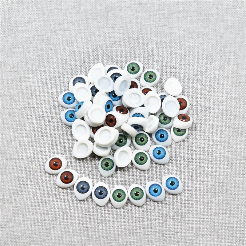 60pcs/Pack 10*15mm Mixture Halloween Colorful Magic Eyes DIY Crafts Projects Craft Sewing DIY Dolls Accessories Eyes Handmade