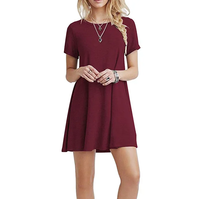 t shirt dress flowy