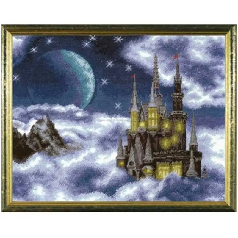 

Cloud Castle patterns Counted Cross Stitch 11CT 14CT 18CT DIY Cross Stitch Kits Embroidery Needlework Sets home decor