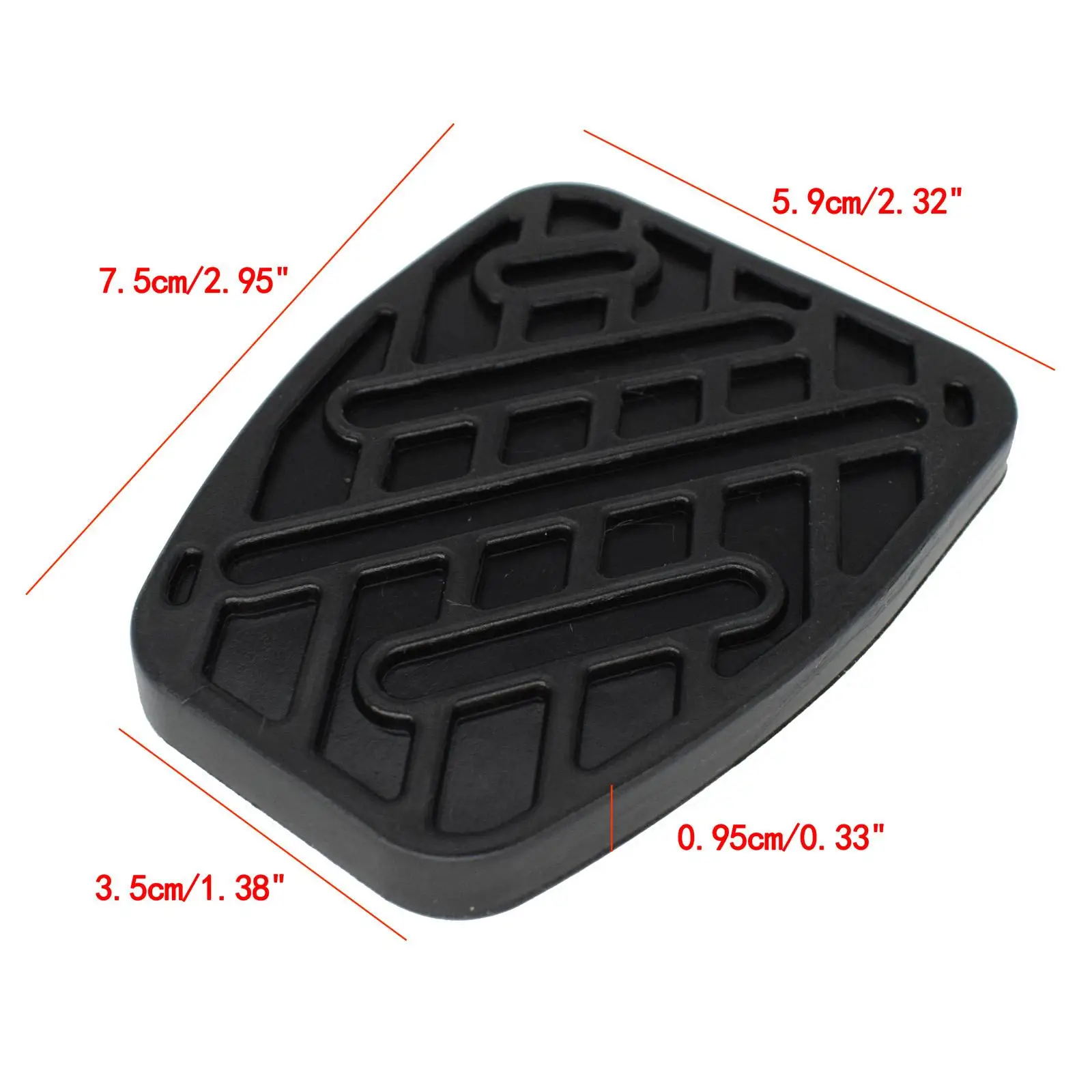 46531JD00A Brake Clutch Foot Pedal Pad Covers Set For Nissan Qashqai 2007-2012 Rubber Non-Slip 2Pcs pedal cover