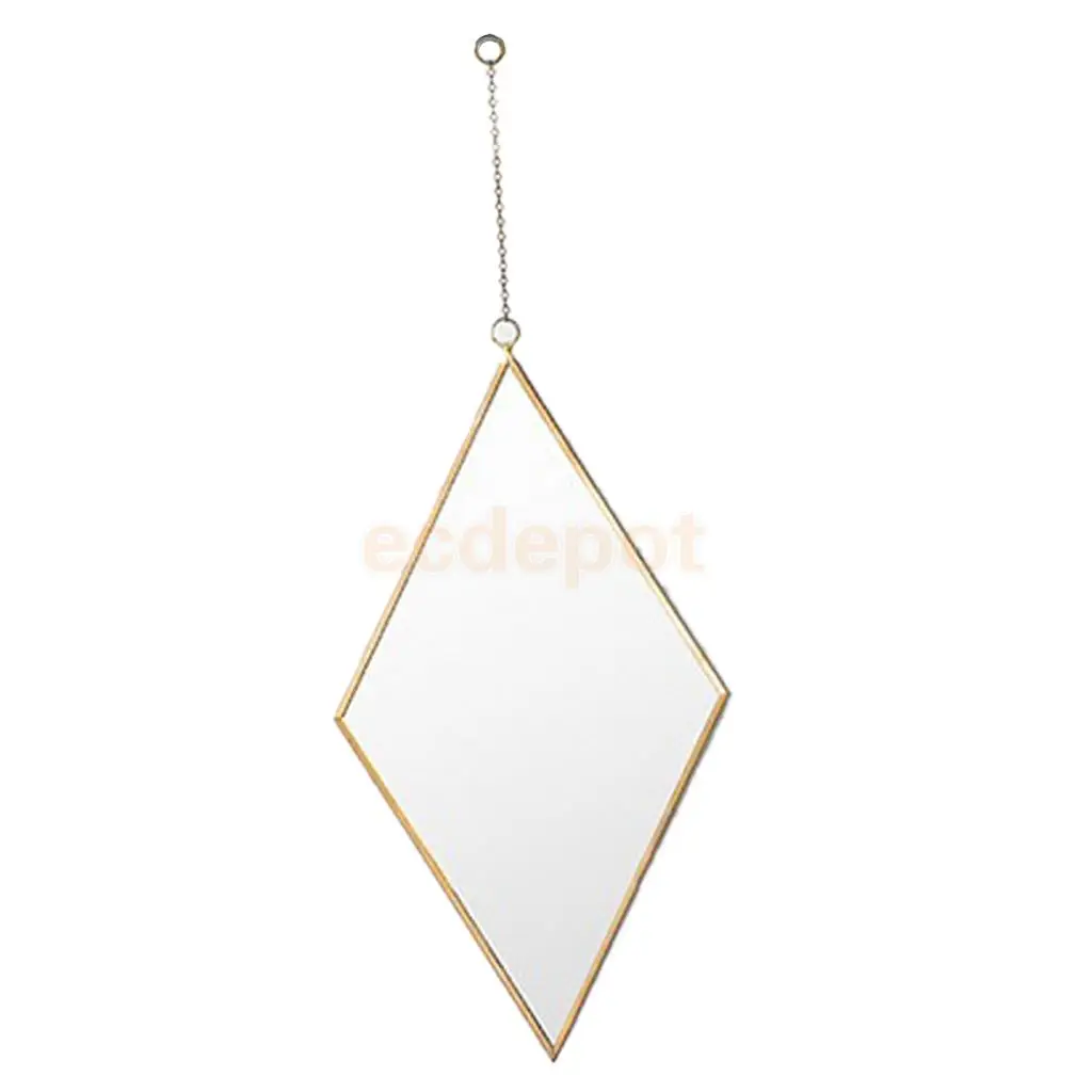 Glass Glamour Dressing Table Vanity Make Up Mirror Bathroom Wall Hangings, with Hanging Strap, Girls Gift