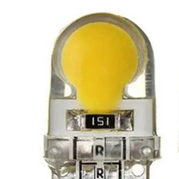 

Car Led Bulb T10-cob Width Lamp Silicone Crystal Lamp - Blue