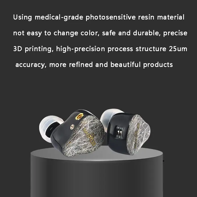 MAGAOSI DQ4 2BA 2DD Hybrid Earphone In Ear Hifi Monitor DJ Studio Noise Cancelling Music Earbuds MMCX Audiophile Earphones