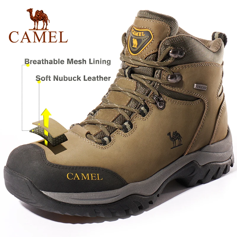 Мужские и женские походные ботинки CAMEL прочная водонепроницаемая нескользящая