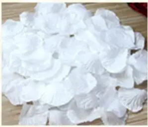 2019New 3000 шт/партия 5*5 см шелковые лепестки роз для украшения свадьбы, романтические искусственные лепестки роз Свадебные цветы розы - Цвет: Белый