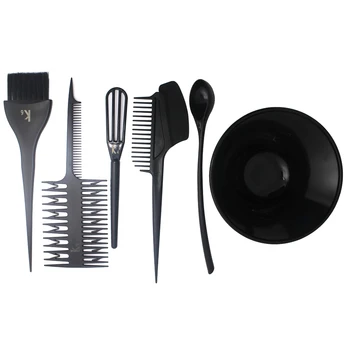 

6pcs Lightweight Brush Comb Hair Coloring Bowl Set Portable DIY Dye Hairdressing Salon Home Tint Tool Accessories Styling Barber