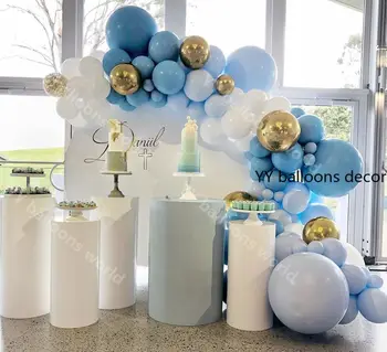 

Happy New Year Balloon Garland Kit Light Blue Blush Gold Balloon Arch Blush Pink Wedding Gold Bridal Baby Shower Balloon Decor