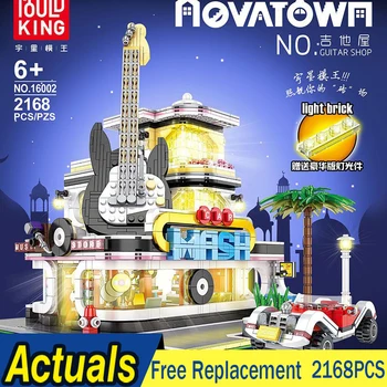 

MOULDKING Streetview City Building Models MOC Expert Botanical Garden With Led Lights Set Lepining 16019 Blocks Bricks Kids Toys