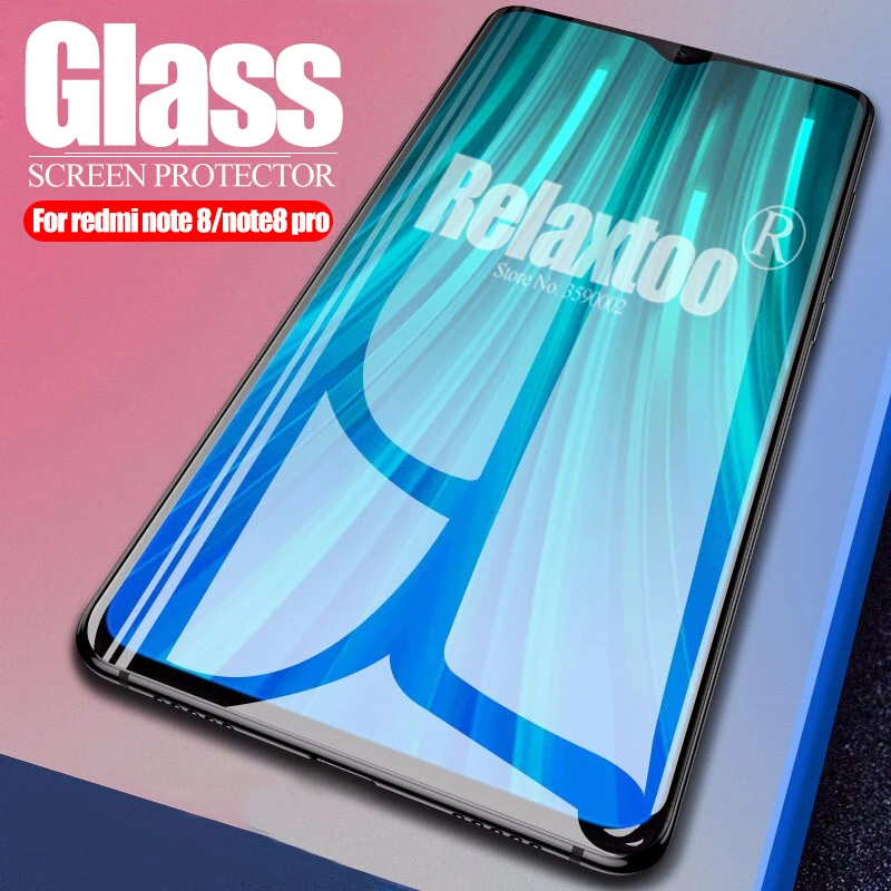 Защитное стекло для xiaomi redmi note 8 защита экрана закаленное xiomi xaomi ksiomi pro note8 защитная
